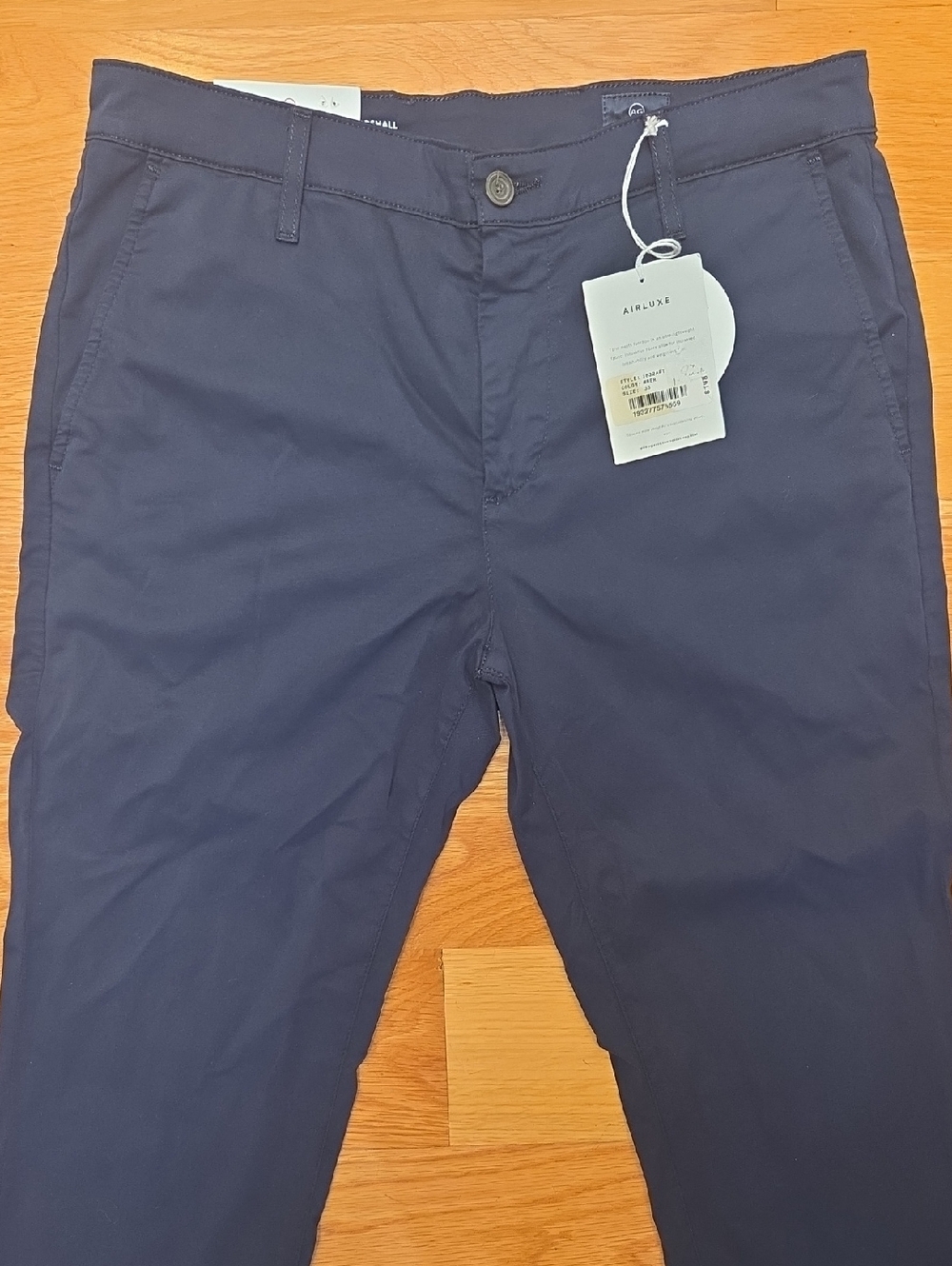 AG Adriano Goldschmied Men's Navy Slim Fit Chinos (33R)